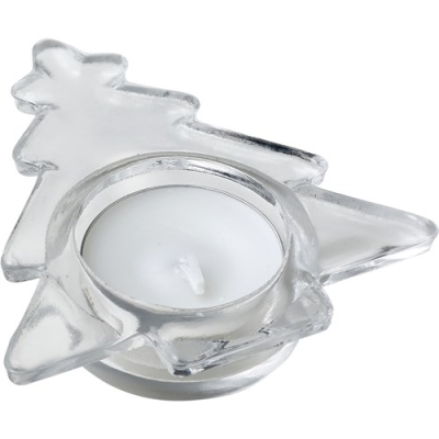 CHRISTMAS TREE CANDLE HOLDER in Silver