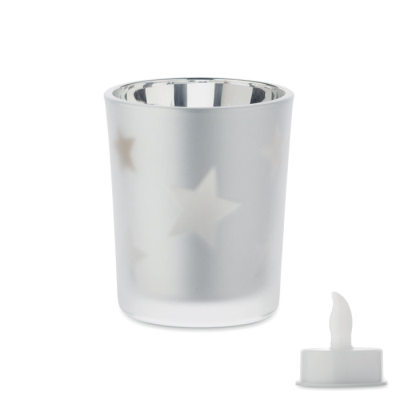 LED TEA LIGHT CANDLE in Silver