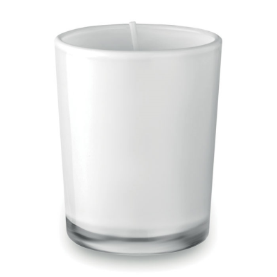 SCENTED CANDLE in Glass in White