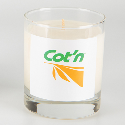 240G CLEAR TRANSPARENT GLASS SCENTED CANDLE in a Printed Gift Box
