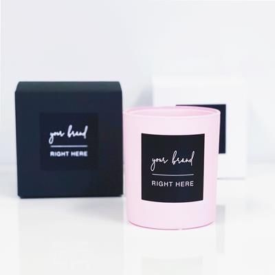 30CL HAND POURED SOY WAX CANDLE in Matt Finishsed Colour Glass Jar