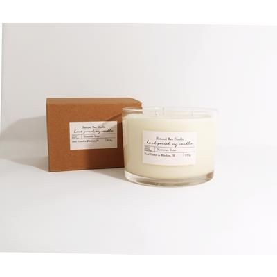 500ML & 850G 3 WICK HAND POURED NATURAL SOY AND RAPESEED WAX CANDLE