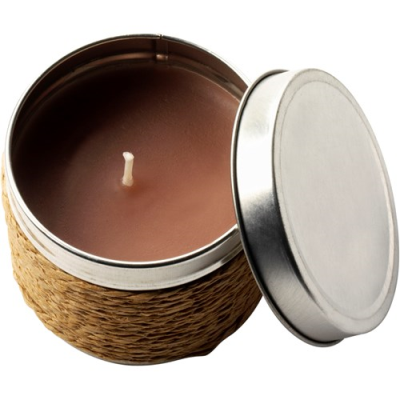 FRAGRANCE CANDLE in a Tin in Khaki
