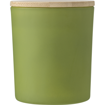 GLASS CANDLE (46 HOURS) in Green