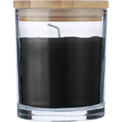 GLASS CANDLE in Black