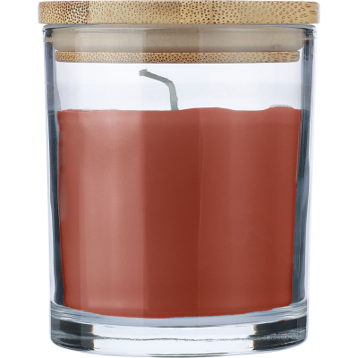 GLASS CANDLE in Orange