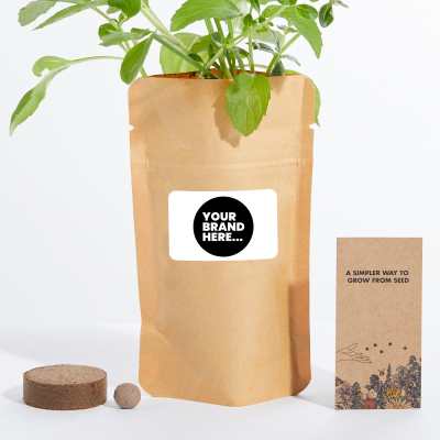 GROW KIT in Kraft Pouch Labelled