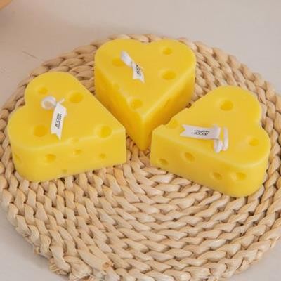 HEART CHEESE SHAPE CANDLE