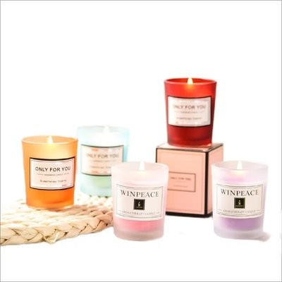 NATURAL SOY WAX CANDLE in Glass Jar