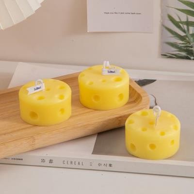 ROUND CHEESE SHAPE CANDLE