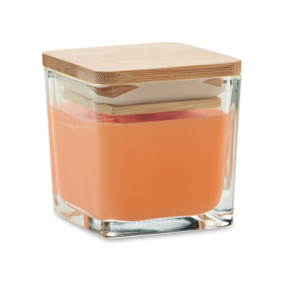 SQUARED FRAGRANCE CANDLE 50GR in Orange