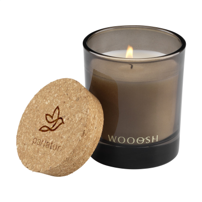WOOOSH SCENTED CANDLE GREEN HERBS in Brown