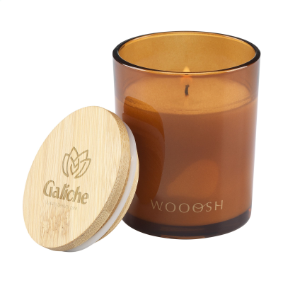 WOOOSH SCENTED CANDLE MUSK PEACH in Orange