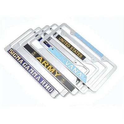 CUSTOM SHAPE 3D ZINC METAL LICENSE PLATE FRAMES