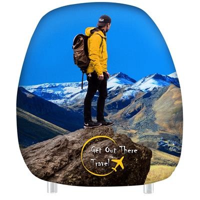 BRANDED CAR HEADREST COVERS FULL COLOUR