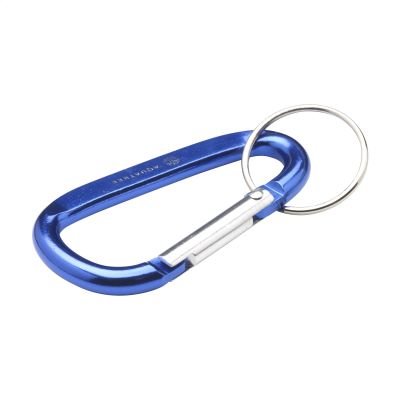 CARABINER GRS RECYCLED ALUMINIUM METAL in Blue