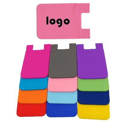 COLORFUL SILICONE PHONE WALLET POCKET