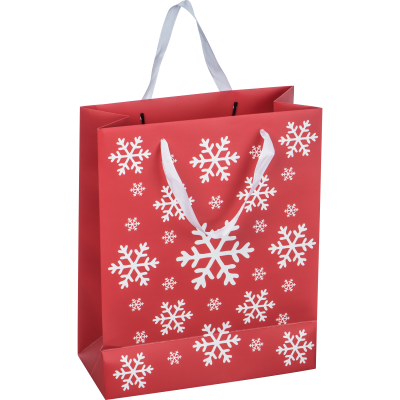 BIG CHRISTMAS PAPER BAG in Red