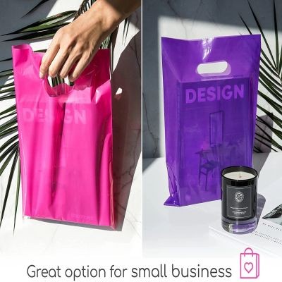 DIE CUT FOLD-OVER REINFORCED PLASTIC BAG