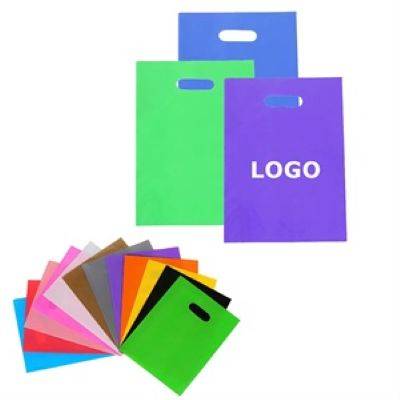 DIE CUT PLASTIC RETAIL MERCHANDISE BAG