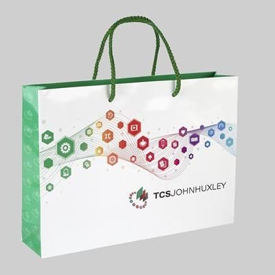 DRIVER LUXURY PAPER CARRIER BAG with Gloss Finish & Shoulder Rope Handles