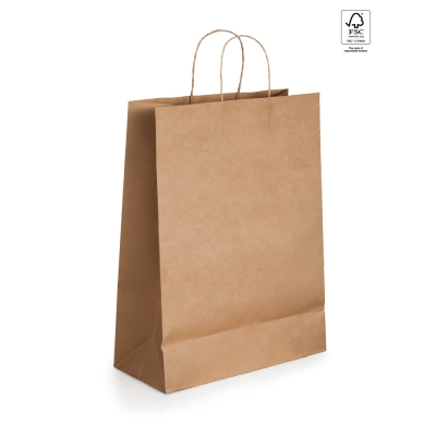 ELLEN PAPER KRAFT BAG in Natural