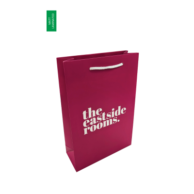 ENDURANCE LUXURY PAPER CARRIER BAG with Gloss Finish & Short Rope Handles