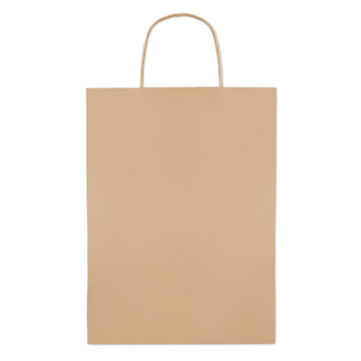 GIFT PAPER BAG LARGE SIZE in Beige