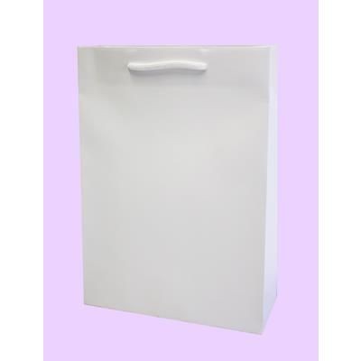 JUPITER A4 SIZE WHITE KRAFT RECYCLABLE PAPER CARRIER BAG