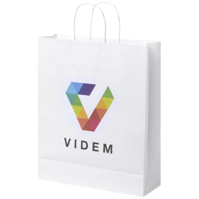 KRAFT 80-90 G & M2 PAPER BAG with Twisted Handles - 32 x 12 x 40 Cm