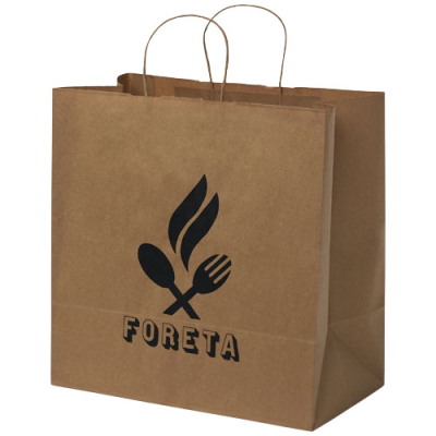 KRAFT 80-90 G & M2 PAPER BAG with Twisted Handles - 34 x 20 x 35 Cm