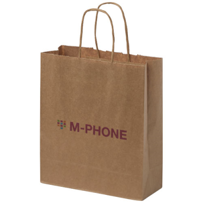 KRAFT 80 G & M2 PAPER BAG with Twisted Handles - 18 x 8 x 21 Cm