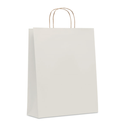 LARGE GIFT PAPER BAG 90 GR & M² in White