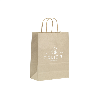 LEAF IT BAG RECYCLED GRASS PAPER (90 G & M²) S in Brown