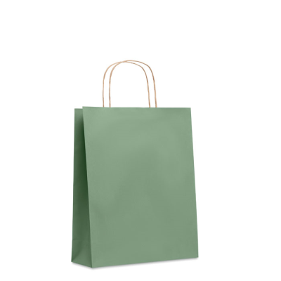 MEDIUM GIFT PAPER BAG 90 GR & M² in Green