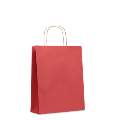 MEDIUM GIFT PAPER BAG 90 GR & M² in Red