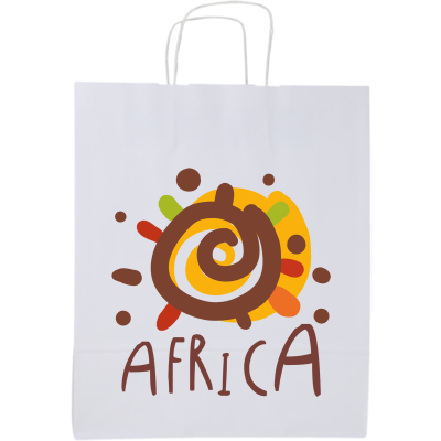 PAPER BAG (240 x 320 x 110MM) in White