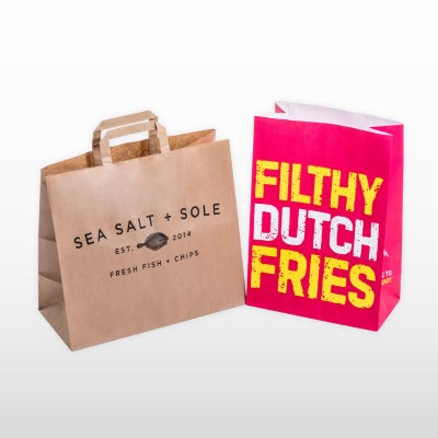 PRINTED RECYCLABLE PAPER BAG