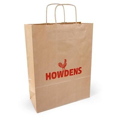 PRINTED TWISTED HANDLE KRAFT PAPER BAG