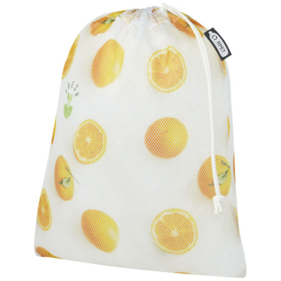 RECYCLED POLYESTER GROCERY BAG 25X32 CM in White