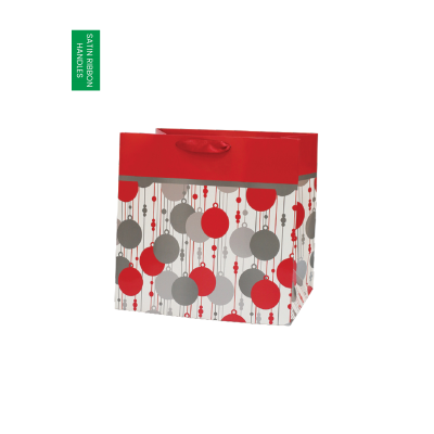 SERPAH LUXURY PAPER CARRIER BAG with Gloss Finish & Short Ribbon Handles