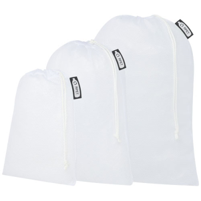 SET OF 3 RECYCLED POLYESTER GROCERY BAGS