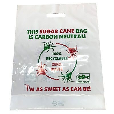 SUGAR CANE CARRIER BAG in White