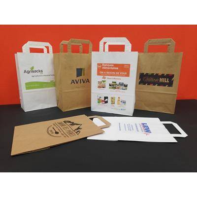 TAPE HANDLE 180 KRAFT PAPER BAG