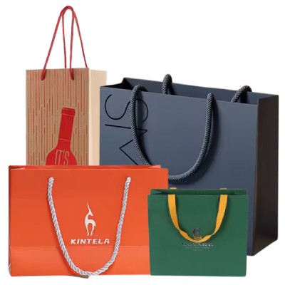 TOMMY LUXURY BIODEGRADABLE THICK PAPER KRAFT BAG