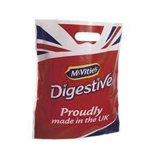 WHITE POLYTHENE PLASTIC CARRIER BAG