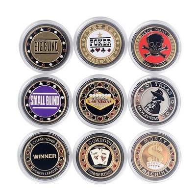 ROUND METAL CASINO CHIP CHALLENGE COIN