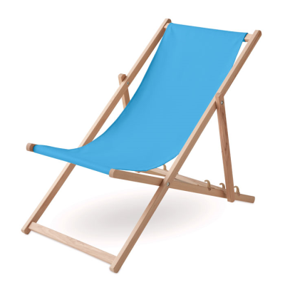 BEACH CHAIR in Wood in Blue