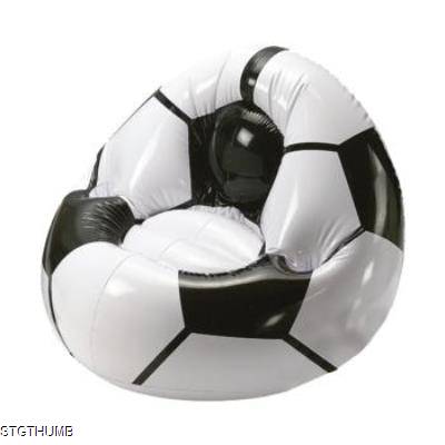 NFLATABLE FOOTBALL CHAIR BIG in White & Black