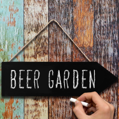 CHALKBOARD ARROW SIGN